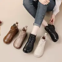 休闲百搭中筒软面短靴608