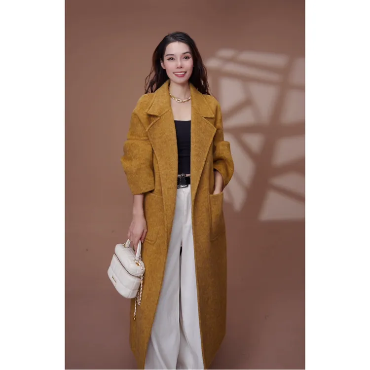 【25029】【珈达高奢】高级感时尚羊毛大衣气质毛呢外套秋冬-禁水洗