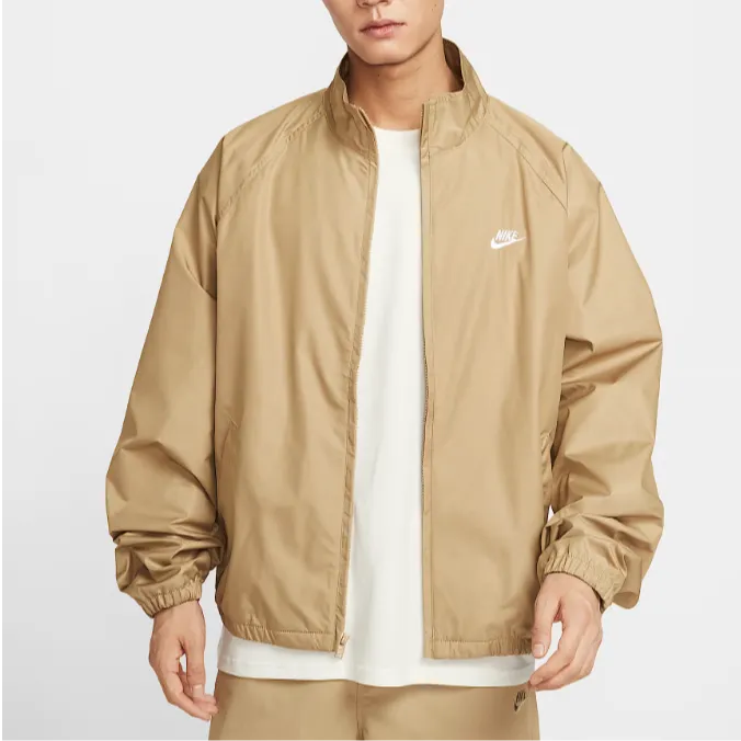 Nike耐克25年老钱风莫兰迪黄立领流光风外套HV1140-297