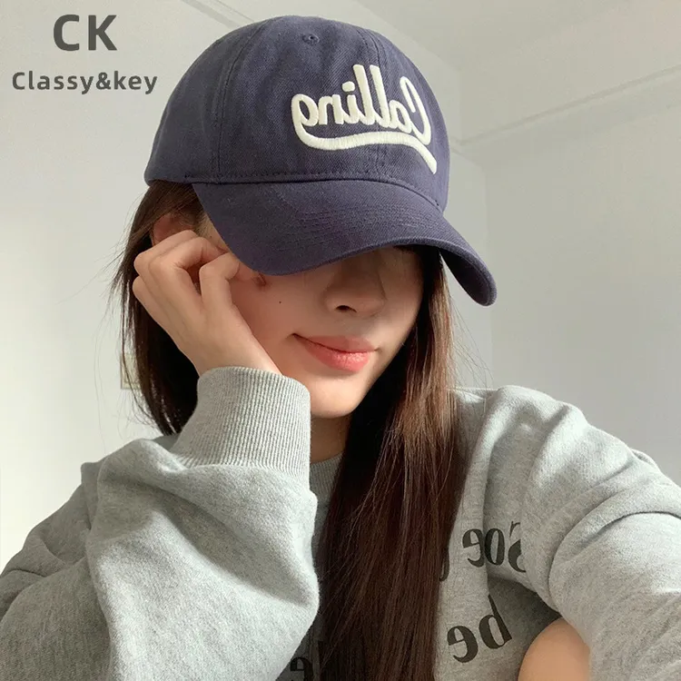 Classy key新加坡设计师联名款帽子女字母刺绣棒球帽深顶鸭舌帽男