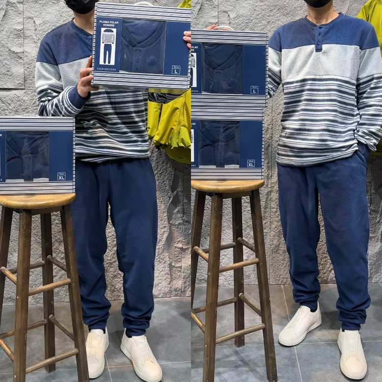 少量拼手速 这是好东西 秋冬男士高端加绒保暖两家套居家服套装