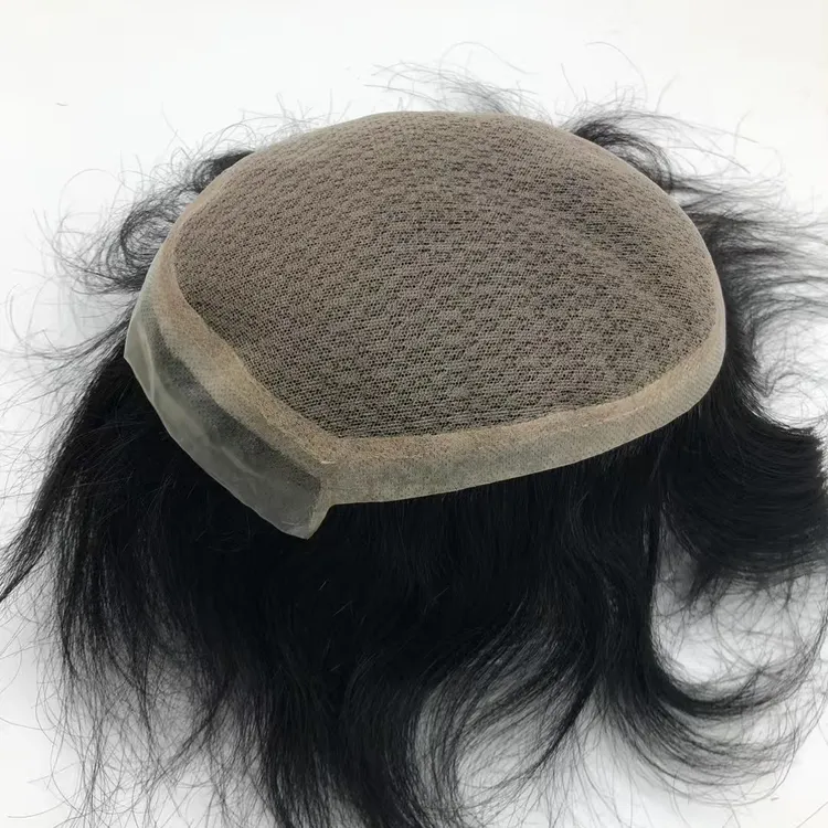 【递针款】男士补发假发递针工艺仿真头皮前额生物皮自然无痕逼真