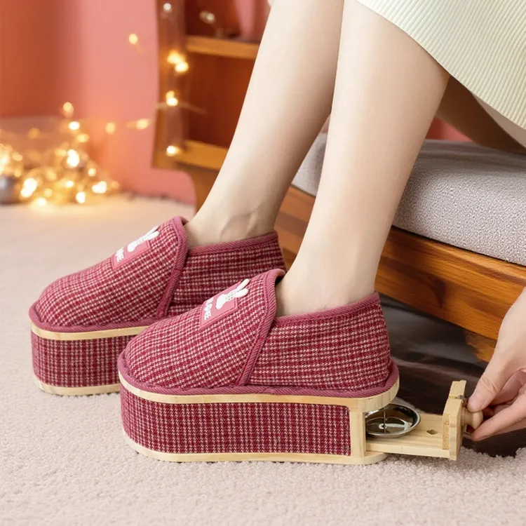 女士冬季熏蒸鞋加热保暖鞋足部艾灸鞋艾灸鞋足部艾灸鞋