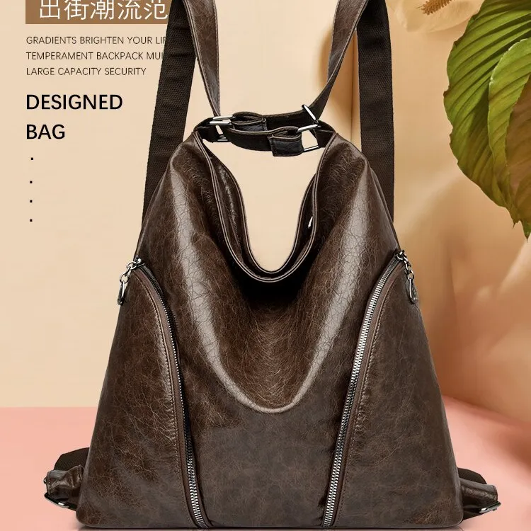 新【长34高37宽16】新款时尚百搭单肩斜挎托特包巧克力色686868