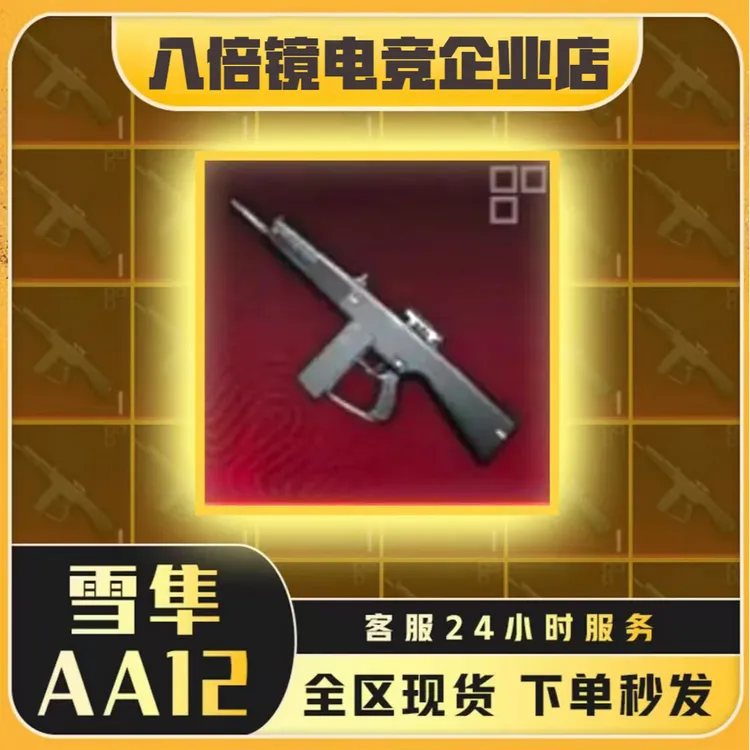 和平精英地铁装备雪隼aa12血隼喷子BOSS冰河夺金4V4夺金 下单秒发