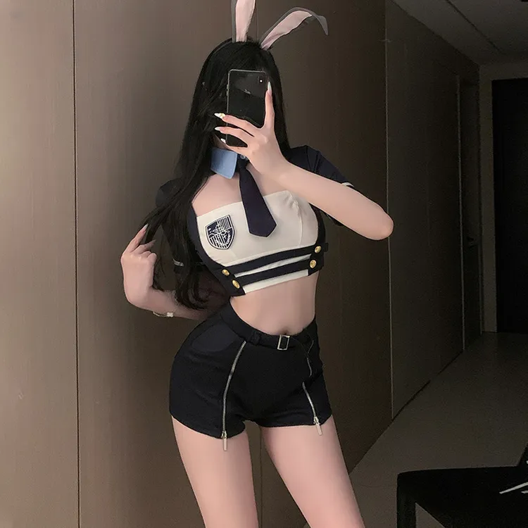 【密境丝语】性感兔子警官cos服夜场酒吧辣妹舞台演出服角色扮演