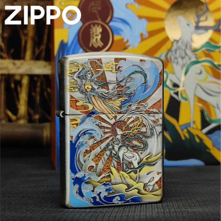ZIPPO 打火机正品 168熏银九色鹿DY9912FD 0206【大白专属】