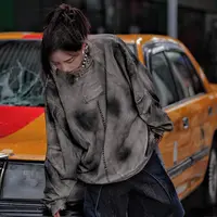 原创【无名】卫衣重工拼接重磅满涂鸦宽松高街男女款嘻哈
