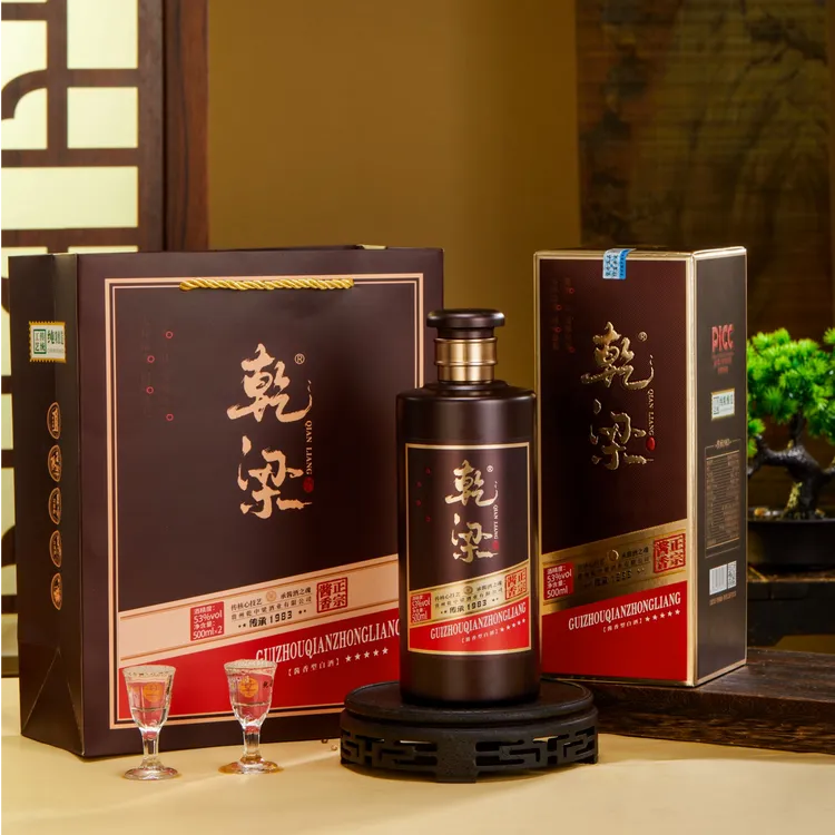 乾梁传承1983贵州茅台镇 53度酱香型白酒 纯粮白酒53%Vol500ml/瓶