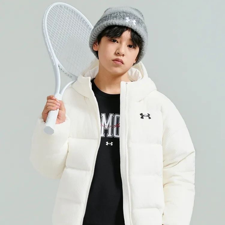 Under Armour/安德玛加绒加厚款棉衣秋冬男女儿童运动短款棉服