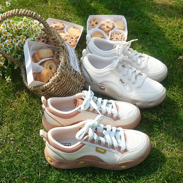 FILA斐乐官方女鞋COOKIES复古帆布鞋2025新款曲奇鞋运动休闲鞋男