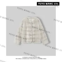 YUYU WANG【淡紫】皮草外套RB2SQRZ2528