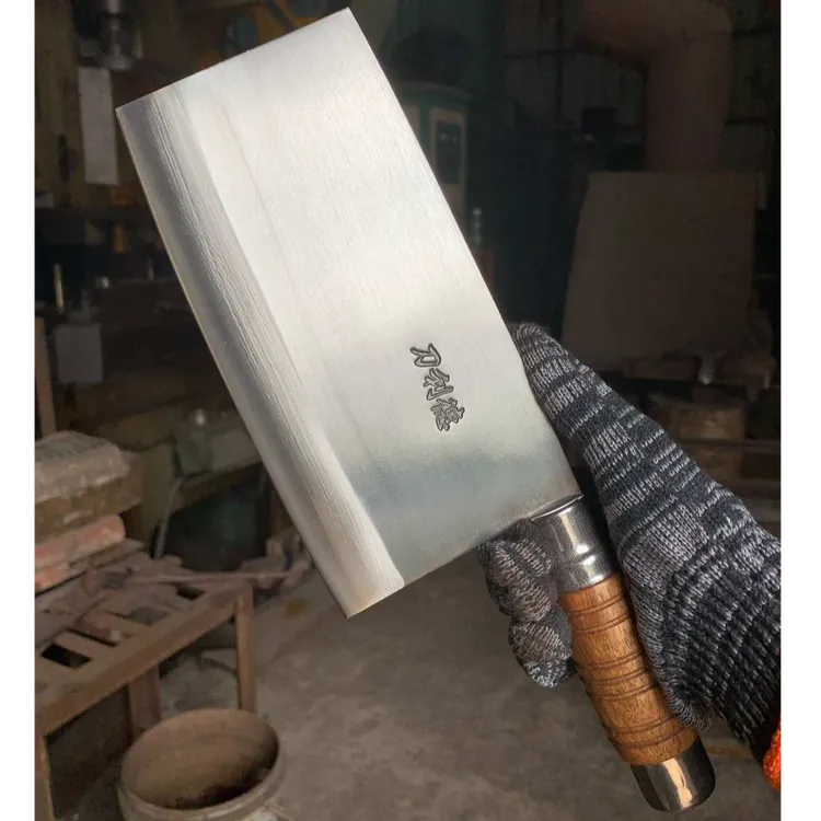 铬钢一体家用切片刀厨师刀切片家用手工切菜刀家用厨房必备工具