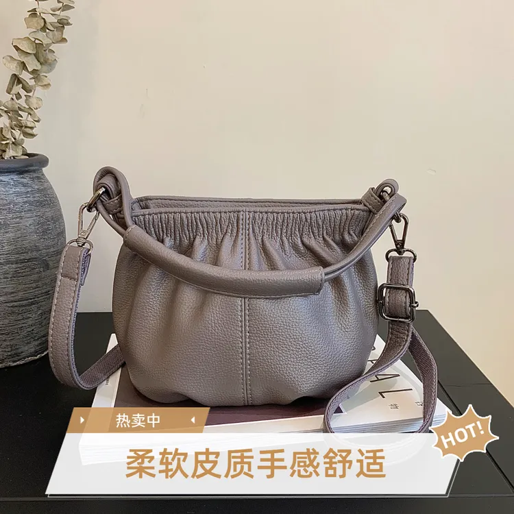 Y福袋包云朵包2025时尚褶皱洋气质感简约潮INS斜挎包单肩包休闲包