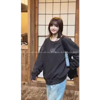 【以琳档案】“马拉经典” 黑色宽松休闲印花长袖卫衣高级LN029179