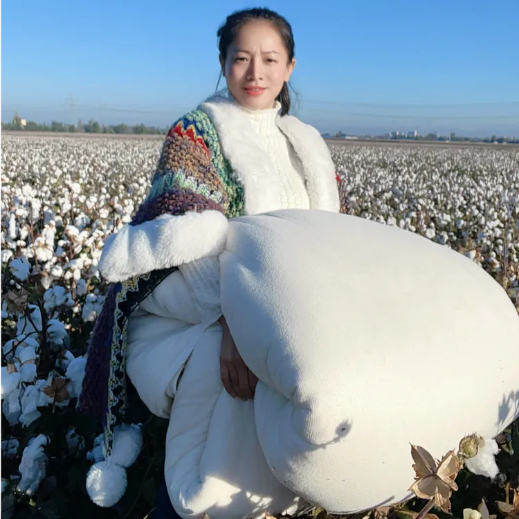 农村三妹新疆棉被长绒棉花棉絮单人床垫被褥子加厚保暖冬被芯冬被