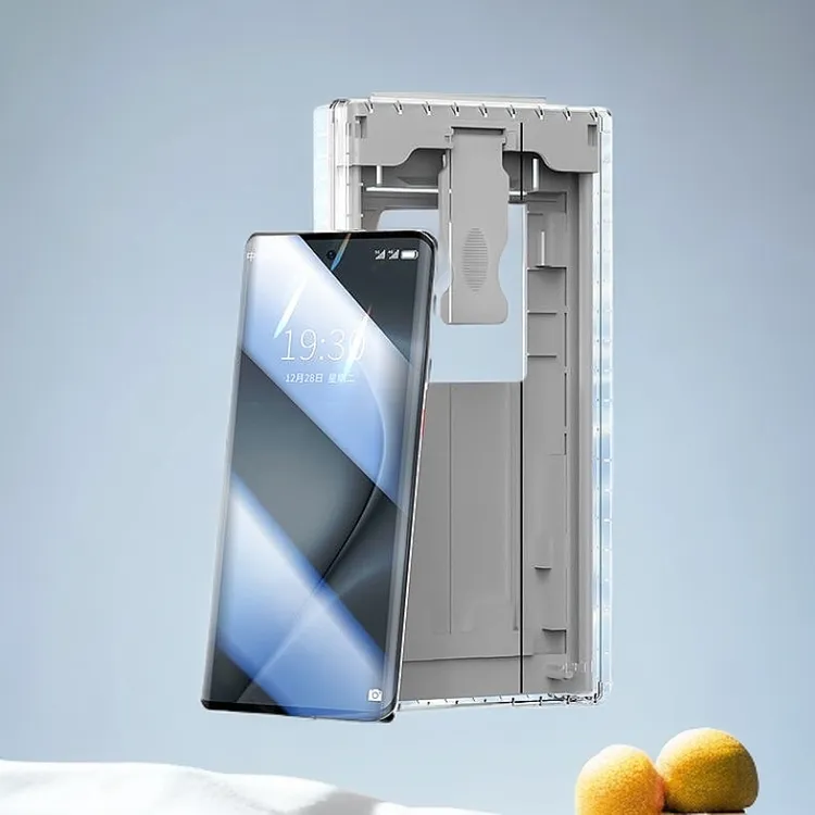 适用一加ace2曲屏全胶三星23/24/S25U高清防摔无尘仓神器秒贴合