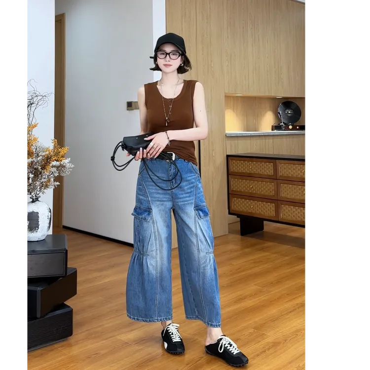 YYOUHAN 2025新款【炙热】小众设计纽扣款百搭T恤背心 2507C4031