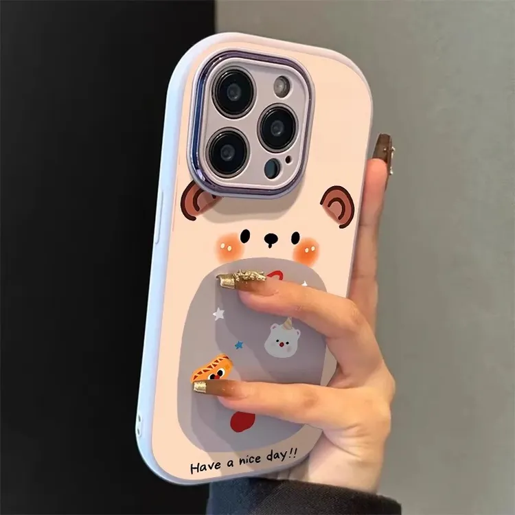 适用苹果17promax手机壳情侣可爱小鼠iphone16硅胶15plus全包防摔