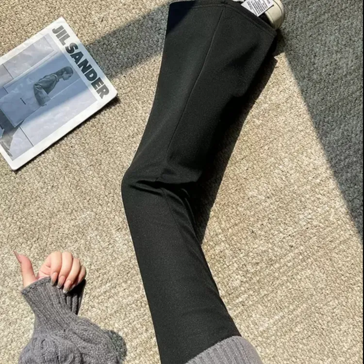 微喇裤女早春季2025年新款黑色高腰显瘦西装裤百搭休闲垂感马蹄裤