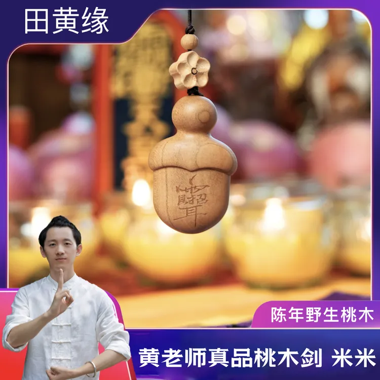 黄老师真品桃木剑包挂 米米