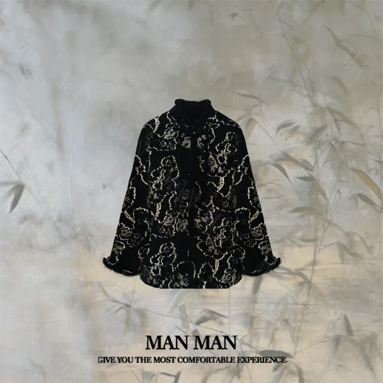 满满出品-『雪尼尔剪花绒』25355重磅气质时尚保暖舒适百搭国风