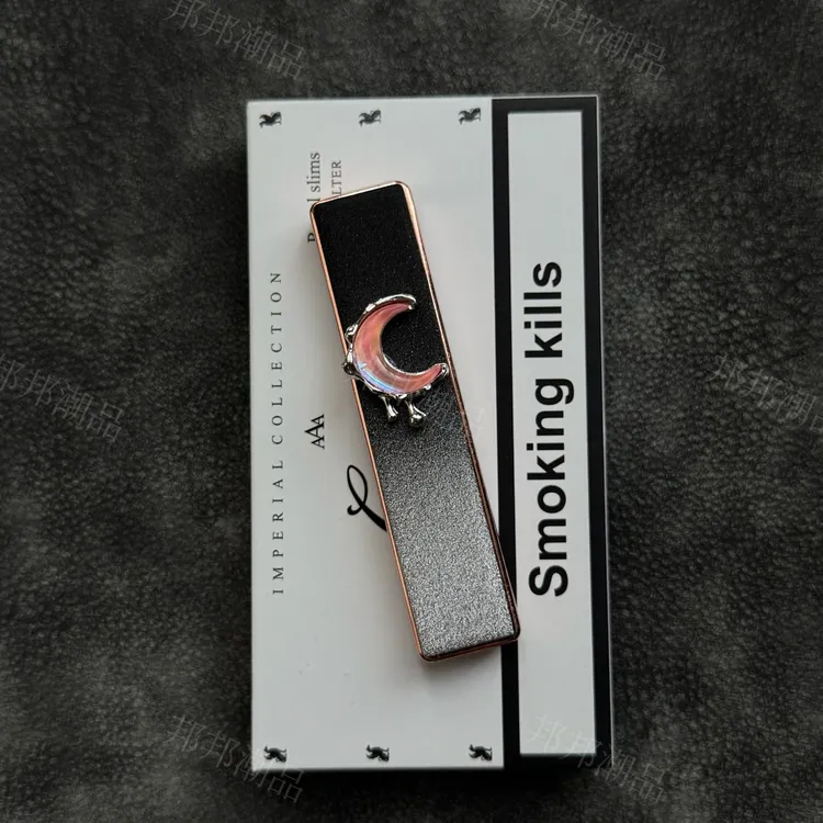 BANG原创金属电子静音渐变女士电磁点烟器打火机礼物防风打火机26