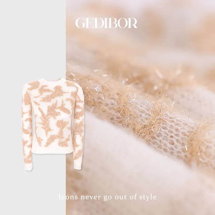 XUEXUE丨早秋新款重工时尚显瘦针织上衣GD25-ZZ401