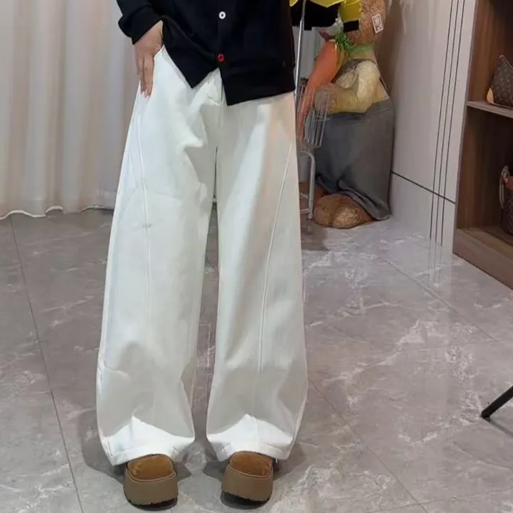 “Daying”5259加绒爆款弯刀阔腿休闲裤