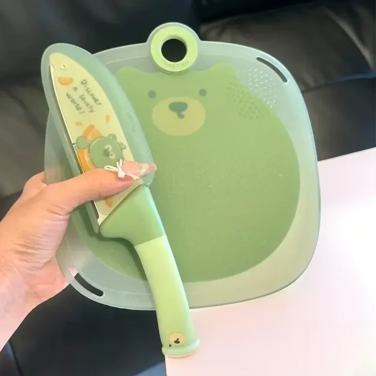 小熊菜板防霉抗菌宿舍切水果专用板可研磨卡通辅食砧板不留痕gc