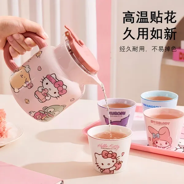 三丽鸥【焖茶壶】泡茶专用保温壶冷水壶茶水分离可爱家用茶具大容量