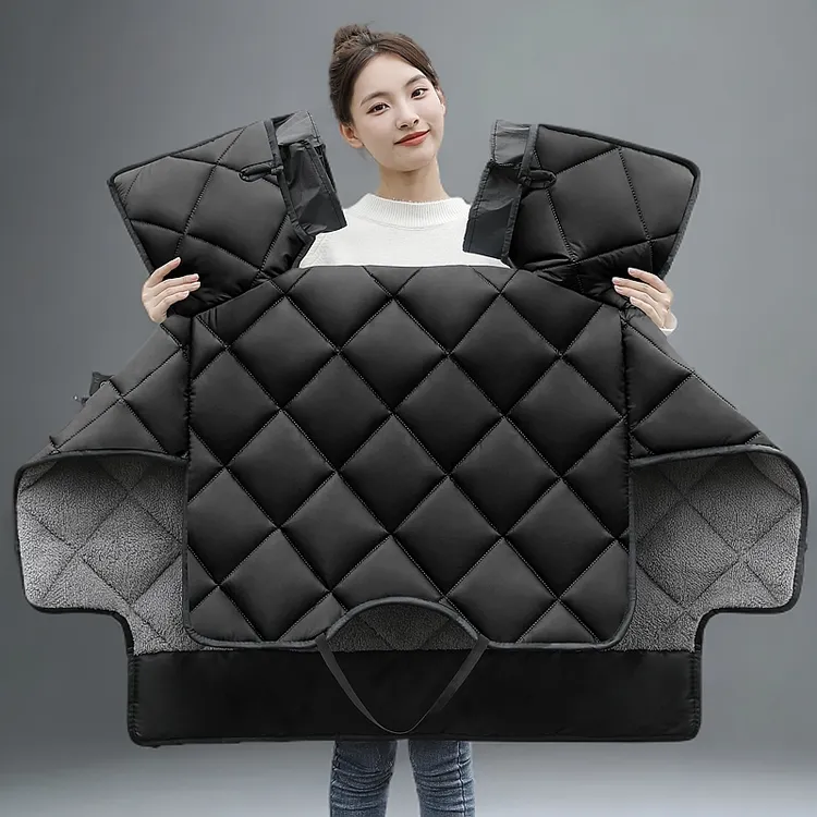 电动车挡风被冬季防水摩托电瓶冬天款防风罩加大秋冬电瓶车保暖