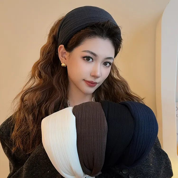 韩系宽边发箍女2025新款高颅顶头箍洋气时尚发卡气质遮发际线头饰