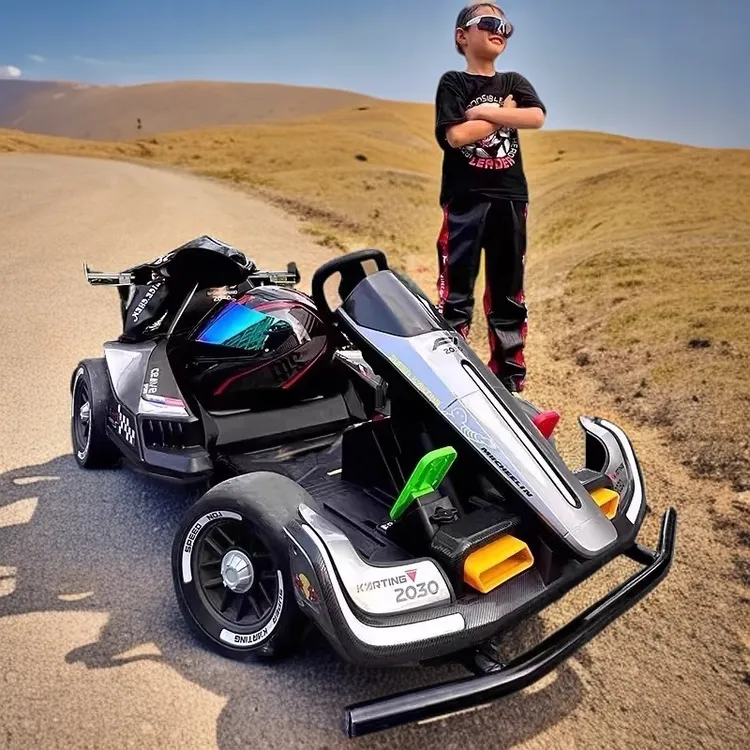 米国队长F1漂移卡丁车儿童遥控车可坐人超长续航电动卡丁车玩具车