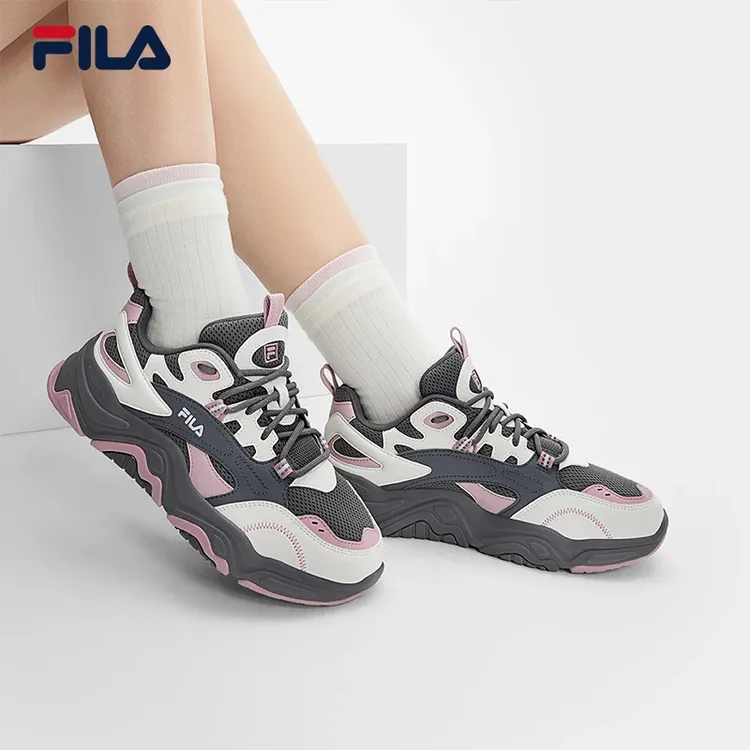 【流光风】斐乐秋冬新款网面山丘鞋2025跑鞋情侣运动鞋增高老爹鞋