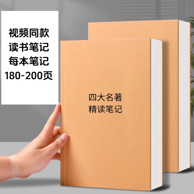 视频同款四大名著定制精读笔记好词好句摘抄笔记本册本子