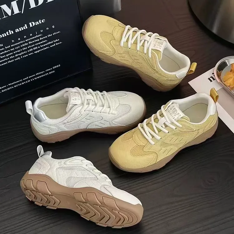 2025夏新款欧货阿甘鞋女新款单网透气厚底休闲鞋  MQD