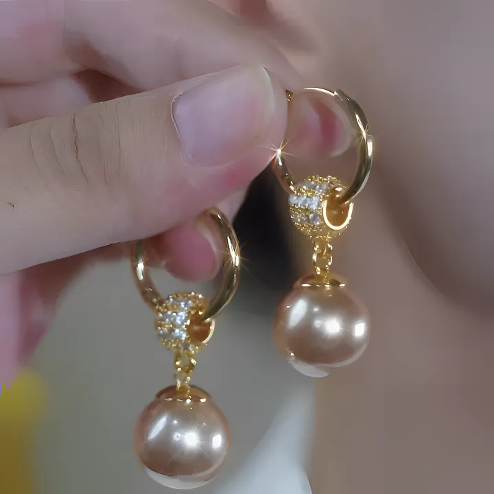 铜合金合成锆石耳饰 007优雅气质百搭时尚2025爆款女士耳钉耳环