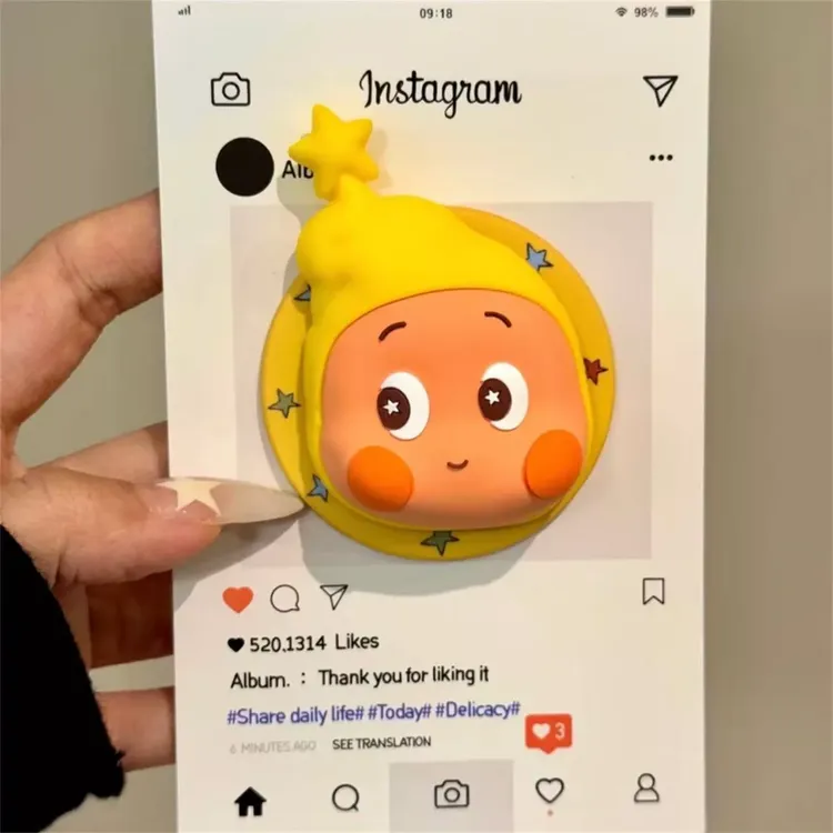 Magsafe磁吸支架创意金箔马上发财适用苹果可伸缩折叠便捷强吸附