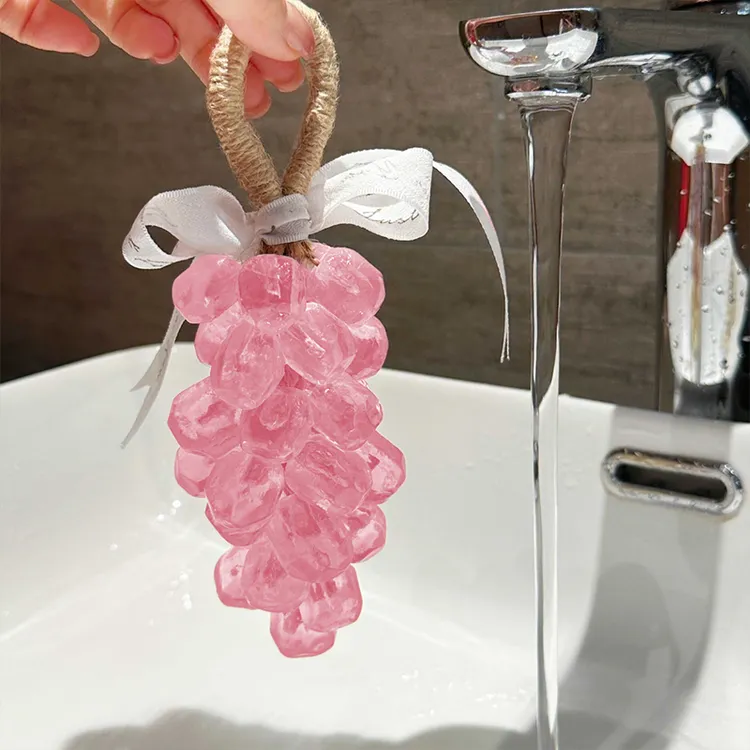 钻石水晶葡萄香皂手工情人节礼物卫生间装饰肥皂创意个性伴手礼品