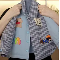 幂姐原创2024秋冬季男女童拼棉服MJD243376