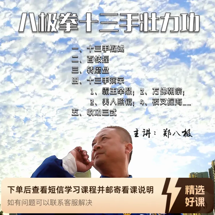 八极拳十三手壮力功（留意短信解锁课程）