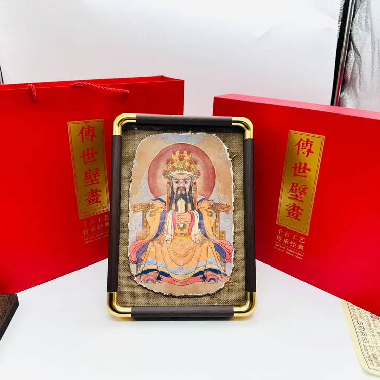 五爷彩绘壁画工艺摆件 五台山开G直发