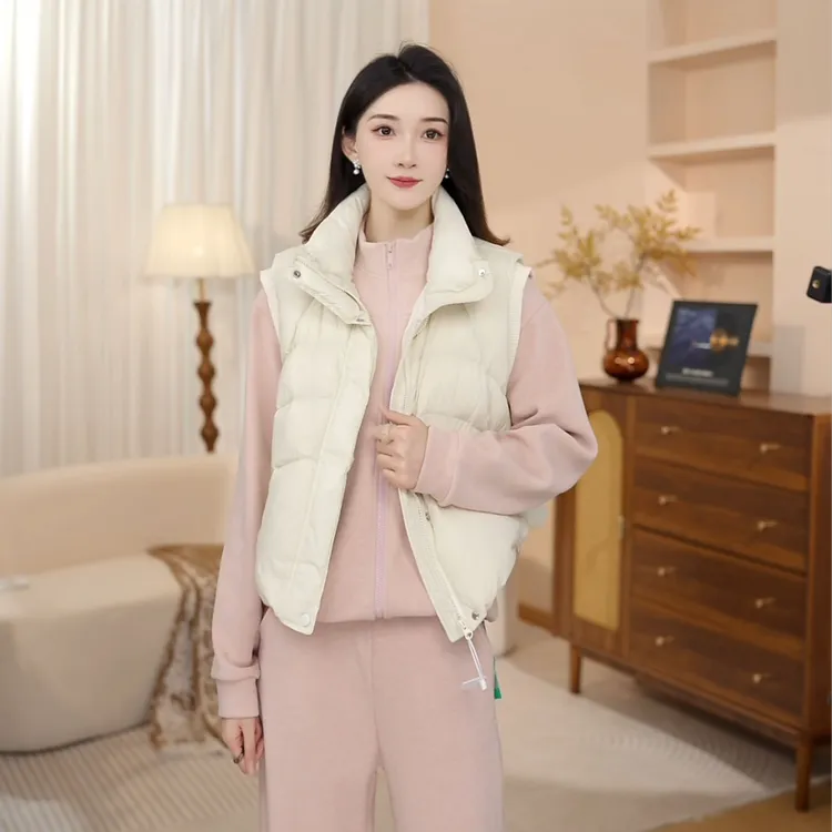 马克华菲休闲秋冬时尚百搭服羽绒马甲女装W-4W190Q LL