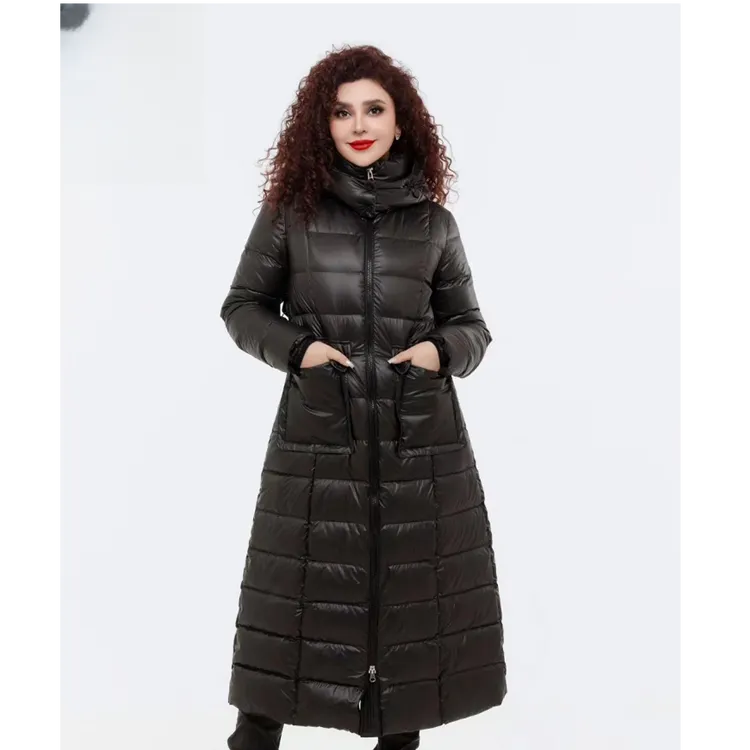 UMIDA时尚羽绒服修身长款
