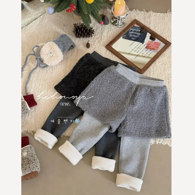 【毛茸茸】十Hihoniy025冬季亲子茸茸一体绒480g奥粒绒慵懒打底裤