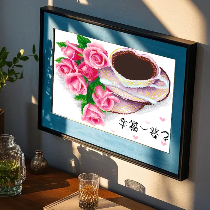 情侣十字绣2025年卧室玫瑰花结婚打发时间新款小件客厅手工自己秀