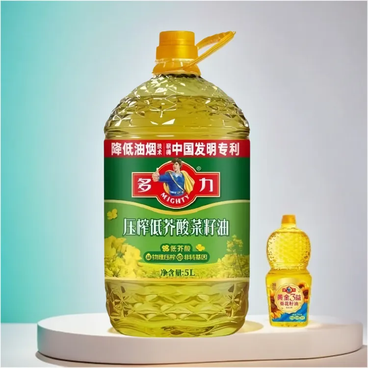 多力低芥酸菜籽油5L+238ml葵花籽油营养非转基因菜籽油一级食用油