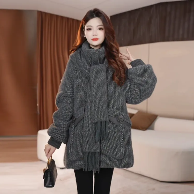 【羽绒服】冬季高端白鸭绒百搭新款时尚保暖莫瑞系穿搭休闲女装外套