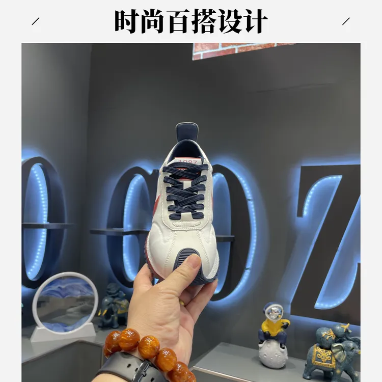 2025早春新款简约百搭舒适轻便舒适潮流经典拼色男鞋高品质轻质